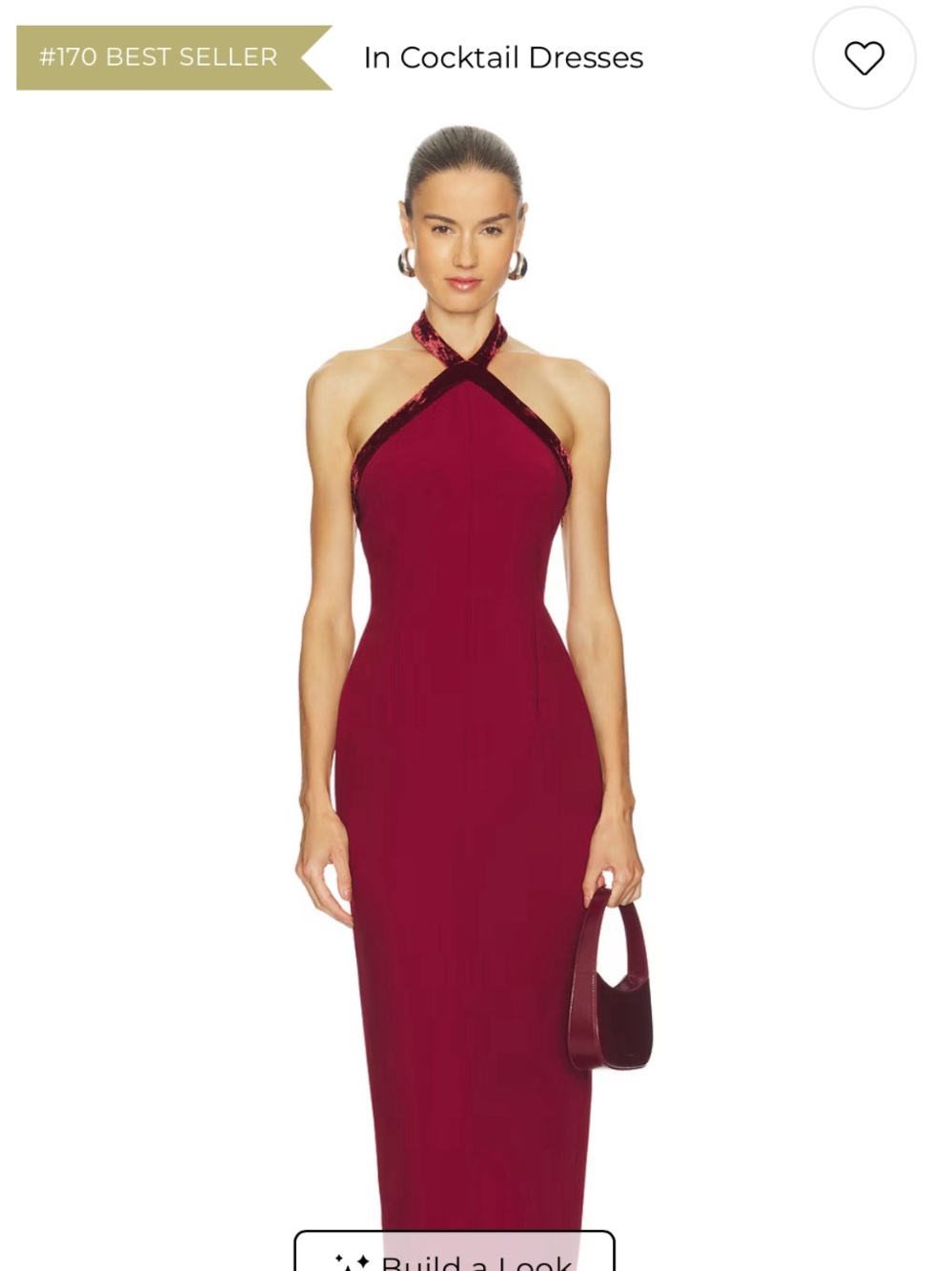 L'Academie Lali Maxi Dress in Burgundy revolve